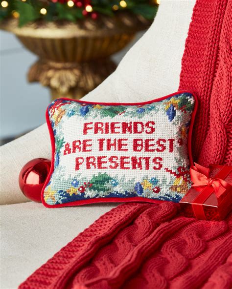 friends are the best presents pillow
